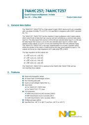 74AHC257PW,112 datasheet.datasheet_page 1