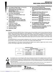 MSP430F4270IRGZ 数据规格书 1