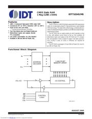 IDT71024S15Y 数据手册