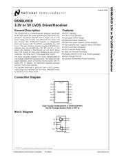 DS90LV019TMTC/NOPB 数据规格书 2