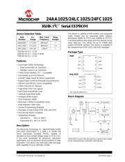 24AA1025-I/SN Datenblatt PDF