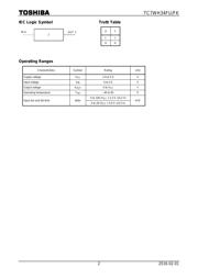 TC7WH34FK(TE85L,F) 数据规格书 2