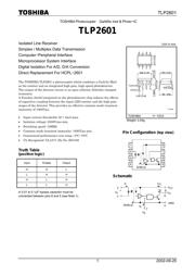 TLP2601(LF1,F) datasheet.datasheet_page 1