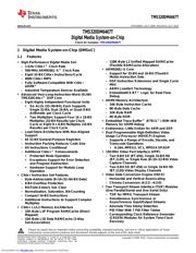 TMS320DM6467TZUT1 datasheet.datasheet_page 1