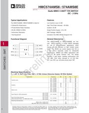 HMC574AMS8TR 数据规格书 3