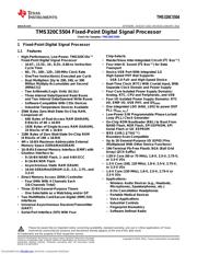 TMS320C5504 datasheet.datasheet_page 1