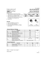 IRLR7843PBF datasheet.datasheet_page 1