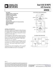 AD9058 数据规格书 1