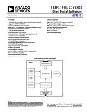 AD9858/PCBZ Datenblatt PDF