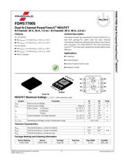 FDMS7700S datasheet.datasheet_page 1