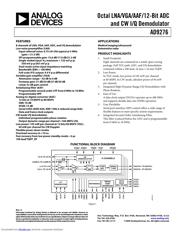 AD9276 数据规格书 1