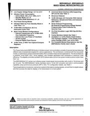 MSP430G2131 Datenblatt PDF