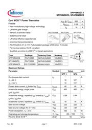 SPP16N50C3 datasheet.datasheet_page 1