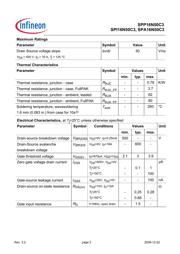 SPP16N50C3 datasheet.datasheet_page 2