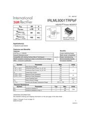 IRLML9301TRPBF Datenblatt PDF