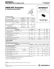 2N7002LT1 数据规格书 1