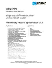 NRF24AP2-1CHQ32 数据规格书 1
