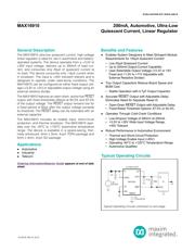 MAX16910CATA8/V+T Datenblatt PDF