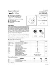 IRFR5305 Datenblatt PDF