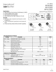 IRFB3307PBF Datenblatt PDF