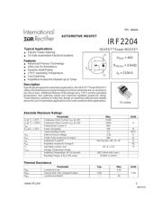 IRF2204 数据规格书 1