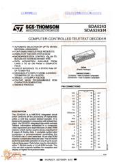 SDA5243 datasheet.datasheet_page 1