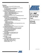 ATTINY26-16PU Datenblatt PDF