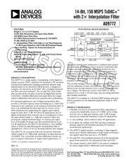 AD9772AST datasheet.datasheet_page 1