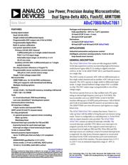 ADUC7060BCPZ32 Datenblatt PDF