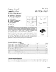 IRF7301 Datenblatt PDF