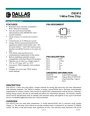 DS2415P-W datasheet.datasheet_page 1