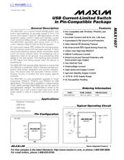 MAX1607 数据规格书 1