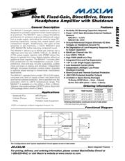 MAX4411ETP+ datasheet.datasheet_page 1