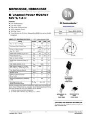 NDF05N50ZG datasheet.datasheet_page 1