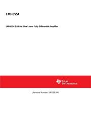 LMH6554LEE 数据规格书 1