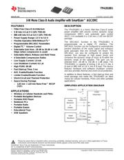TPA2018D1YZFT 数据规格书 1