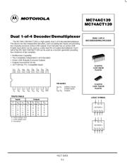 MC74ACT139 数据规格书 1