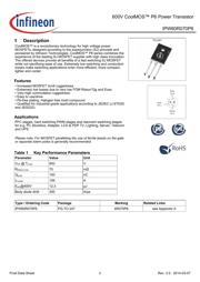 IPW60R070P6XKSA1 datasheet.datasheet_page 2