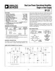 OP221GP 数据规格书 1