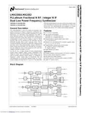 LMX2352TM/NOPB datasheet.datasheet_page 1