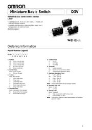 D3V-16G1M-3A5-K 数据规格书 1