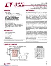 LTC6102HMS8#PBF Datenblatt PDF