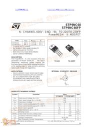 STP9NC60 datasheet.datasheet_page 1