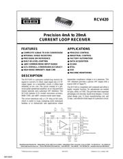 RCV420KP Datenblatt PDF