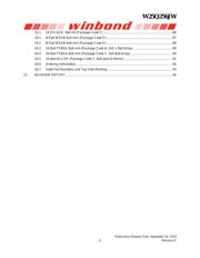 W25Q256JWEIQ 数据规格书 5