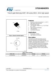 STGB40H65FB datasheet.datasheet_page 1