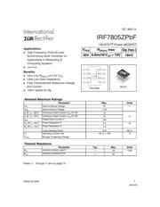 IRF7805ZTRPBF 数据规格书 1