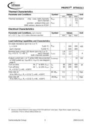 BTS611L1E3128A 数据规格书 3