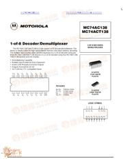 MC74AC138 数据规格书 1