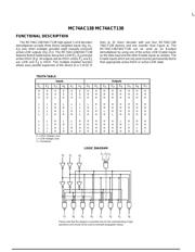 MC74AC138 数据规格书 2